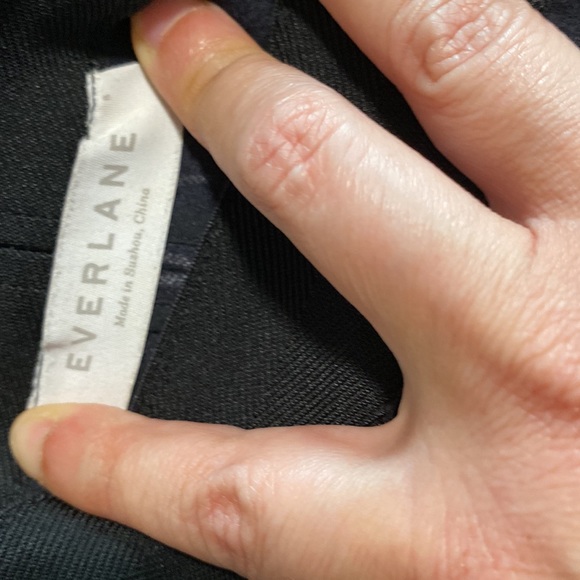 Everlane navy pinstripe pants size 8 - Picture 5 of 7